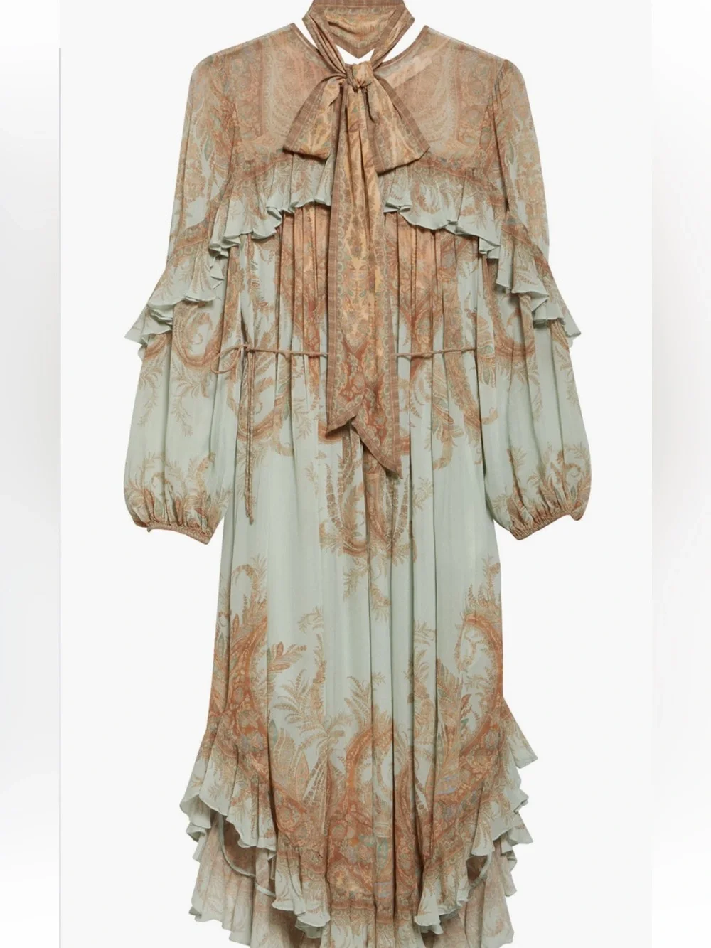 Zimmerman Paisley Long Sleeve Midi Dress - Picture 5 of 6